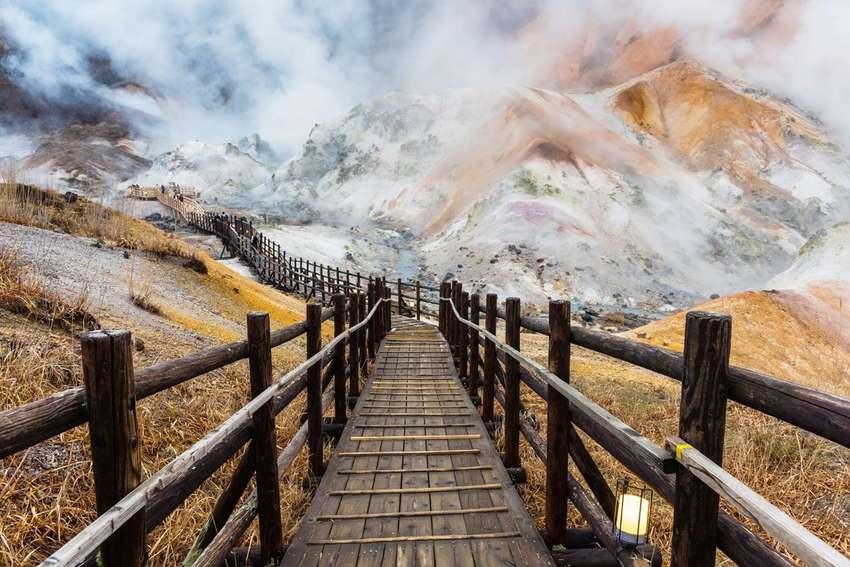Jigokudani Kogen nationaal park in de buurt van Yudanaka<br>