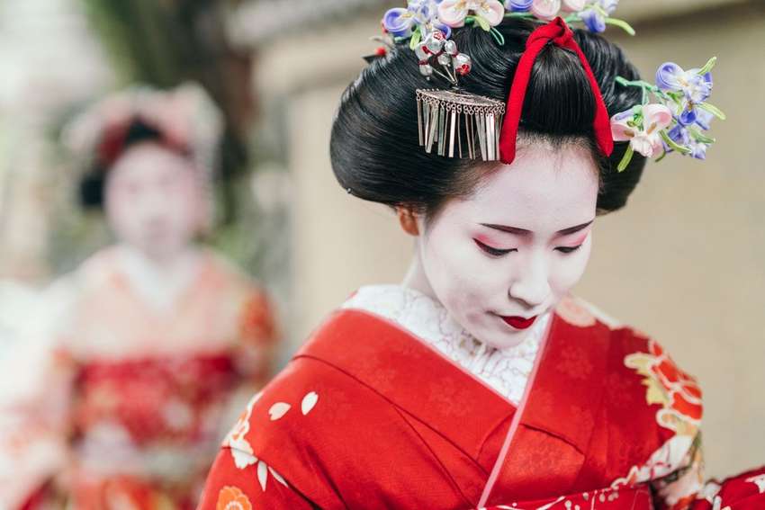 Geisha in Kyoto<br>